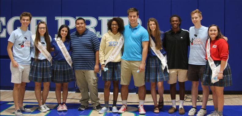 The seniors elected the members of the Homecoming Court 