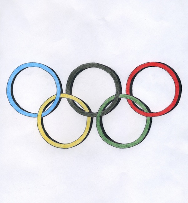 The notorious Olympic Rings represent the sporting event that unifies the world. 