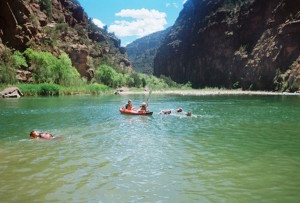 The Colorado River is one of the most famous rivers for whitewater rafting.