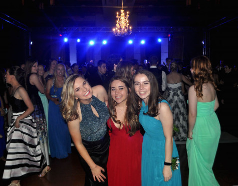 Three seniors enjoying their last Prom