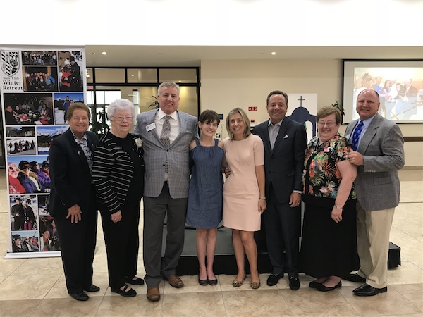 Sister Lynn, Sister Joan, Butch Kloeber, Madison Kloeber 18, Katie Zeches, Jim Marsh, Sister Joanie and Rob Abeln