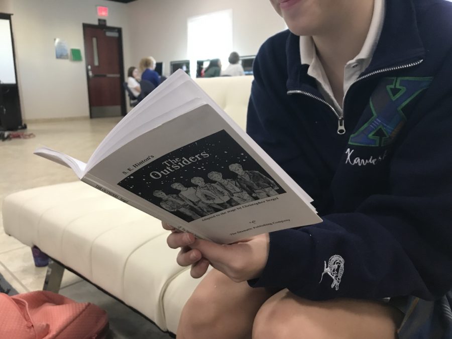 Student takes a look at the Outsiders Script