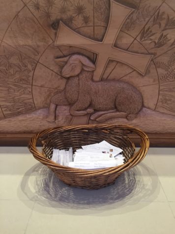 The basket that is placed inside of the Chapel, near the altar. This is a way for the community to honor the dearly departed.
