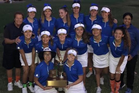 Gator golf with their 35th state championship trophy