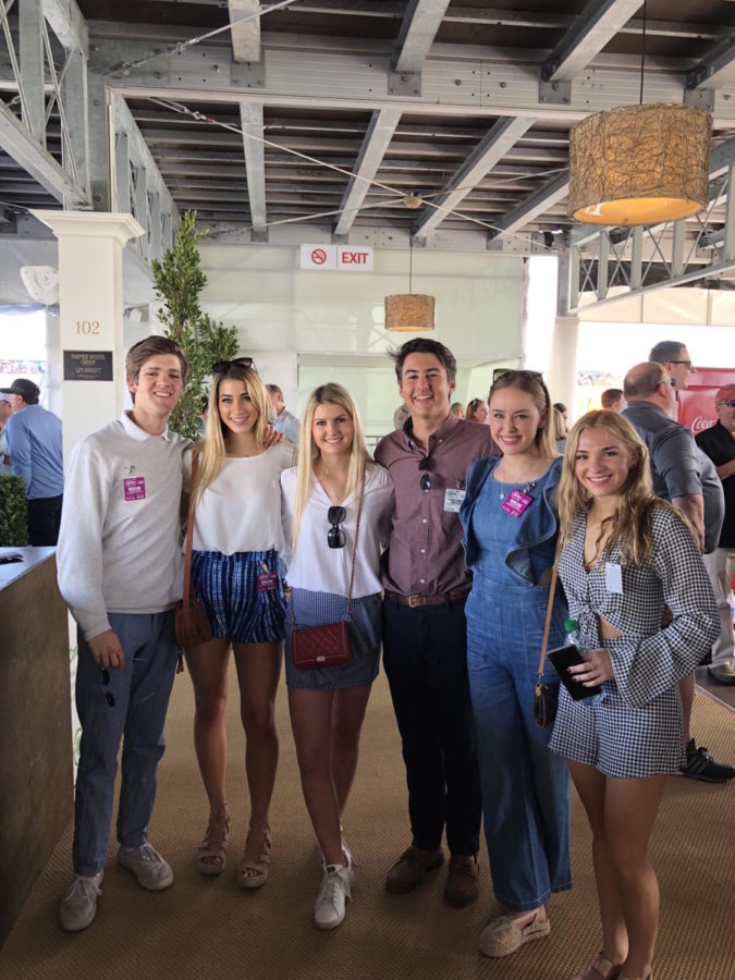 XCP and BCP Seniors at the Phoenix Open.
Michael Collins, Madeline Warren, Molly Kuhl, Matthew Zacher, Aydyn Fernandez and Hannah Hale