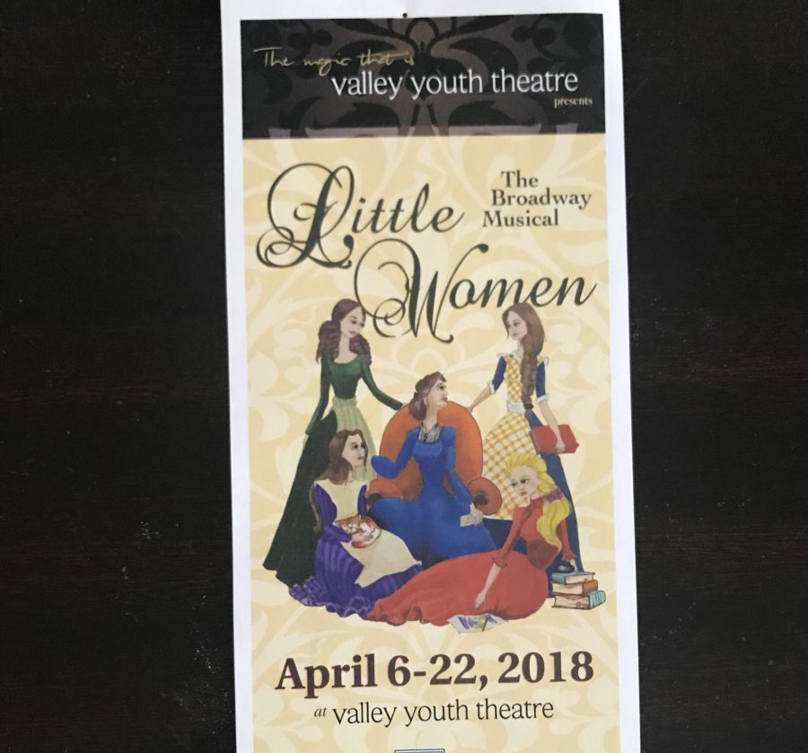 The+playbill+for+%22Little+Women%22+at+Valley+Youth+Theatre.