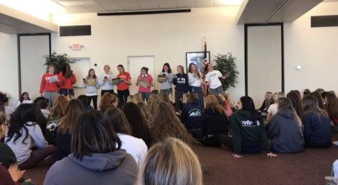 Senior Student Council performing a skit at Mount Claret on March 2nd, 2017