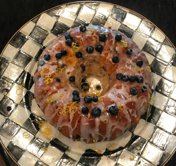 Lemon-blueberry bundt cake
