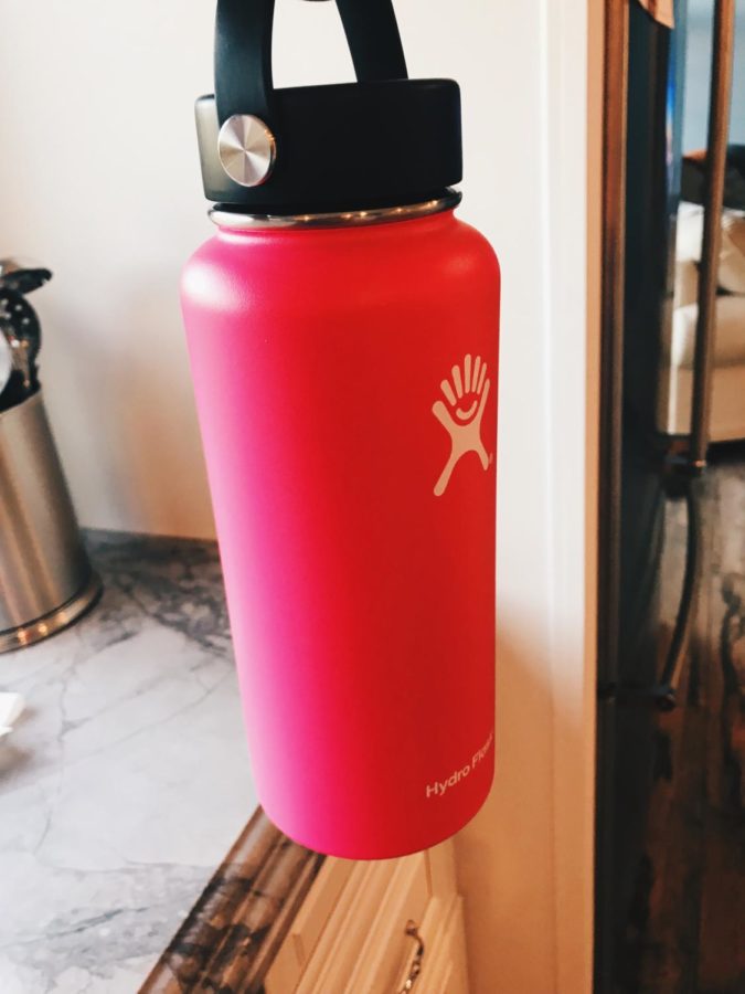 A Hyrdroflask water bottle