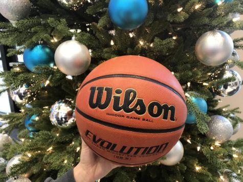 Junior Megan Onofrei is getting excited for the Christmas season and upcoming basketball games. Photo by Kit Blouin.