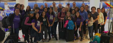 A photo of the students and faculty as they prepare to embark to Panama. Photo courtesy of Mrs. Wyman.