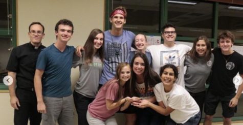 Xavier students on a Kairos retreat with Notre Dame Prep