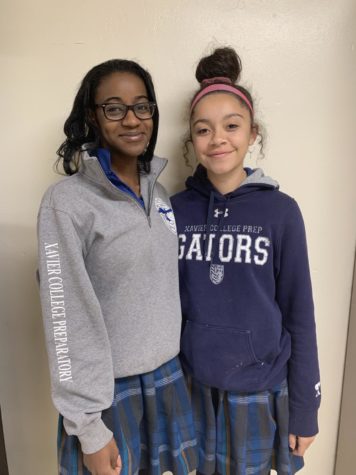 Members of the Black Student Union at Xavier include seniors Caitlin Johnston and Paris Rasheed-Moore