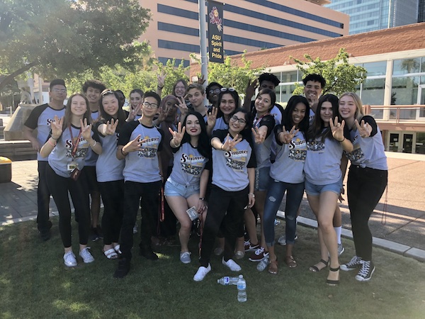 The group of students at the Walter Cronkite Summer Journalism Institute at ASUs downtown campus in 2018. Photo courtesy of Helen Innes 19
