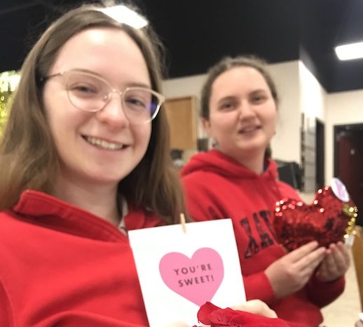 XPress students celebrate Galentines Day with cupcakes, cookies and more sweets. Photo courtesy of Helen Innes 19
