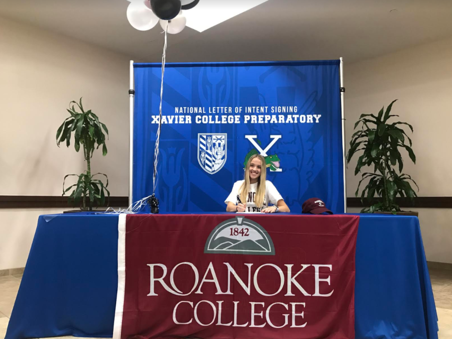Megan Onofrei signed to play soccer at Roanoke College in Salem, Virginia. Photo by Caroline Hink '20.