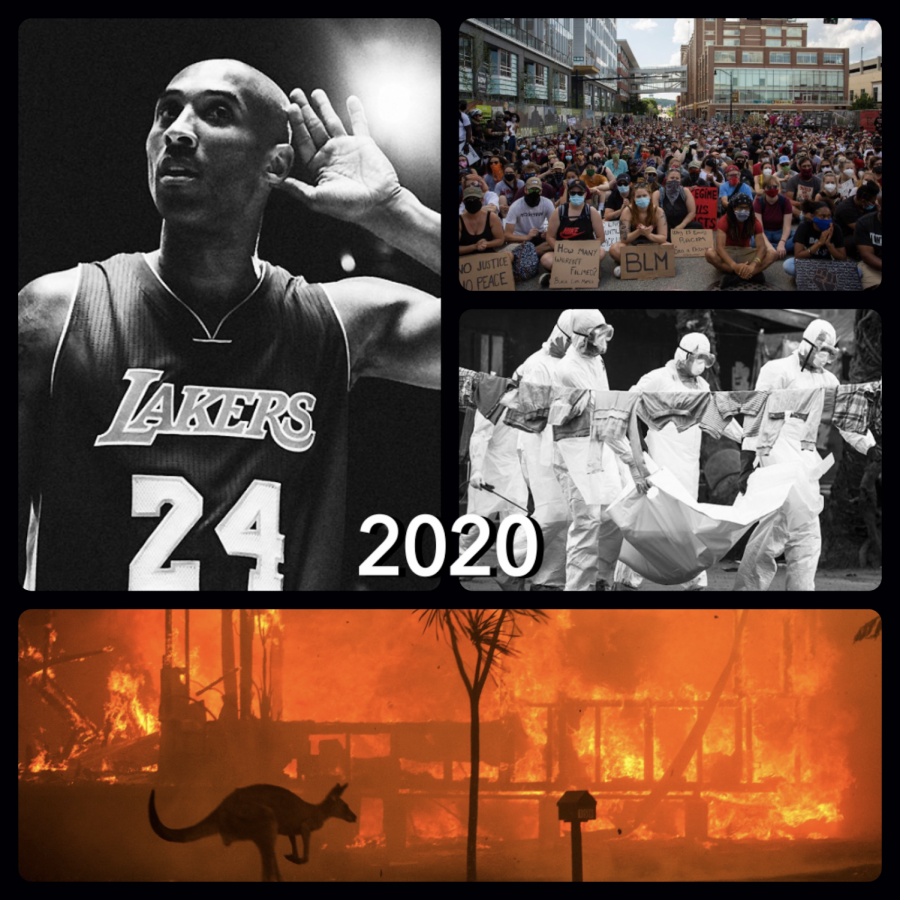 Here’s a look at some of the pinnacle points of 2020 including the Covid-19 pandemic, basketball star Kobe Bryants sudden death, conflict between law enforcement and protesters during this summers BLM protests and the catastrophic Australian bushfires.
