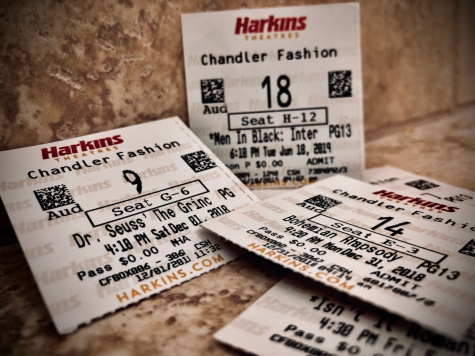 These are some of the tickets collected by Senior Emma McCarthy. Ticket stubs have been used for years in theaters, however we are starting to see the downfall of physical tickets and movies.
