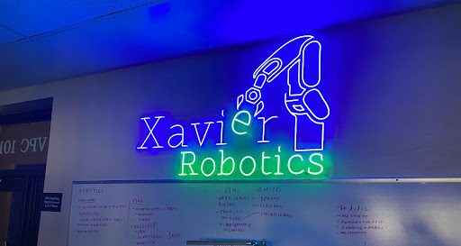 During the first semester, robotics students, with the help of Leon Tynes and the Xavier maintenance staff, worked to set up and upgrade the new robotics room downstairs in the Virginia Piper Center.