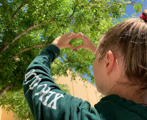 Vice president of XERO Club Reyna Silva reflects the club’s love for the environment. In honor of Earth Day this week, XERO Club will have a party to promote awareness and love for Earth. 