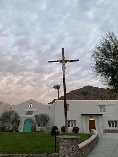 On the last morning of K13, the sunrise makes a beautiful scenic picture behind the crucifix hanging over Mount Claret Retreat Center. The retreatants are about to arrive and enjoy their last day of Kairos activities before they go back into the real world. 