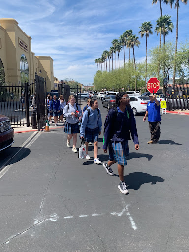 As Xavier students head home, Xavier’s security continues working hard to keep them safe. They help conduct cars through afternoon pick-up and ensure students cross safely.    
