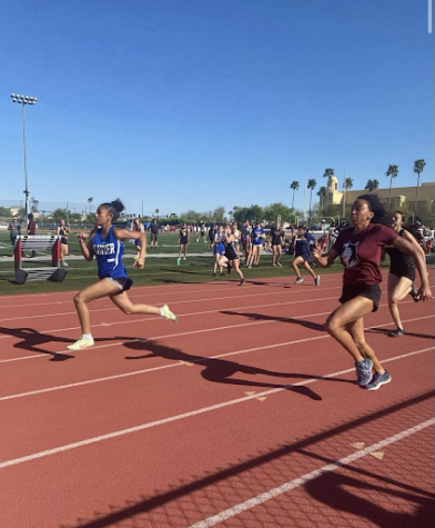Xavier won the dual meet with Brophy against Hamilton High School and Bourgade Catholic. This photo was posted on the XCP track and field Instagram on March 31.