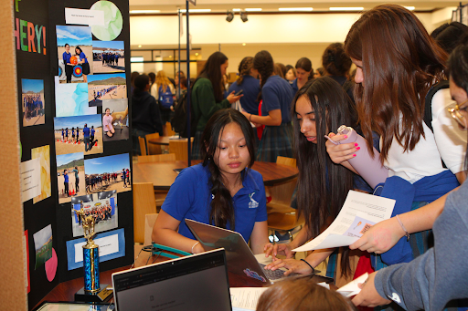 In August, Xavier College Preparatory hosted its annual club fair for students. Students quickly rushed to sign up for new and previously-done activities. (Photo courtesy of Brittany Ecker)