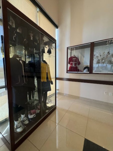 The Xavier uniforms from the 1940s and 1960s are displayed in the Alumnae Relations Center located in Founders Hall. Uniforms are an important part of Xavier as they make all students equal and they instill discipline. 