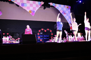 Xavier theater members practice one of the main dances in the show. “Alice in Wonderland” will showcase a variety of dances from the cast.