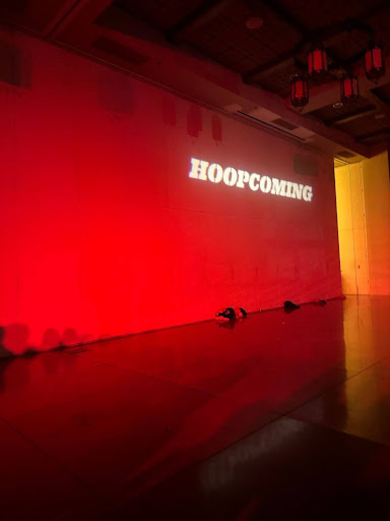 The Dutch at Brophy displays “Hoopcoming” last January. This is the same building where part of the Frosh Mixer takes place annually.