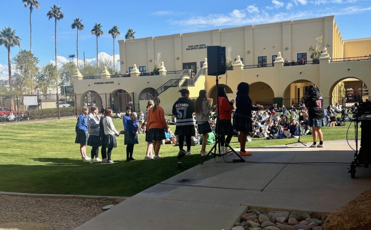 On Tuesday, January 28, 2025, students dressed up as an “athlete” or a “mathlete,” sporting jerseys and suspenders with their Xavier skirts. Catholic Schools Week is a beloved tradition that gives students the opportunity to dress in spirit for the week. 