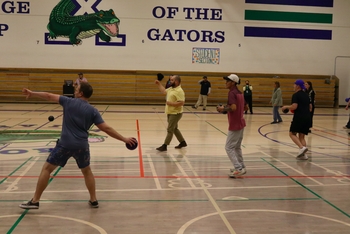 On the third day of Catholic Schools Week, the Xavier staff competed in a senior vs. faculty dodgeball tournament. Many teachers participated, but despite valiant effort they came up short to the seniors.