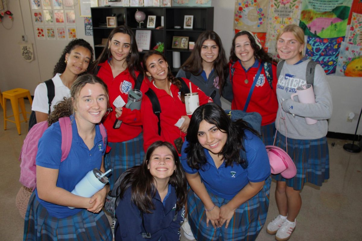 Xavier seniors from Kairos 22 prepare to lead another successful Kairos. This photo was taken on September 24, 2024 before their departure.