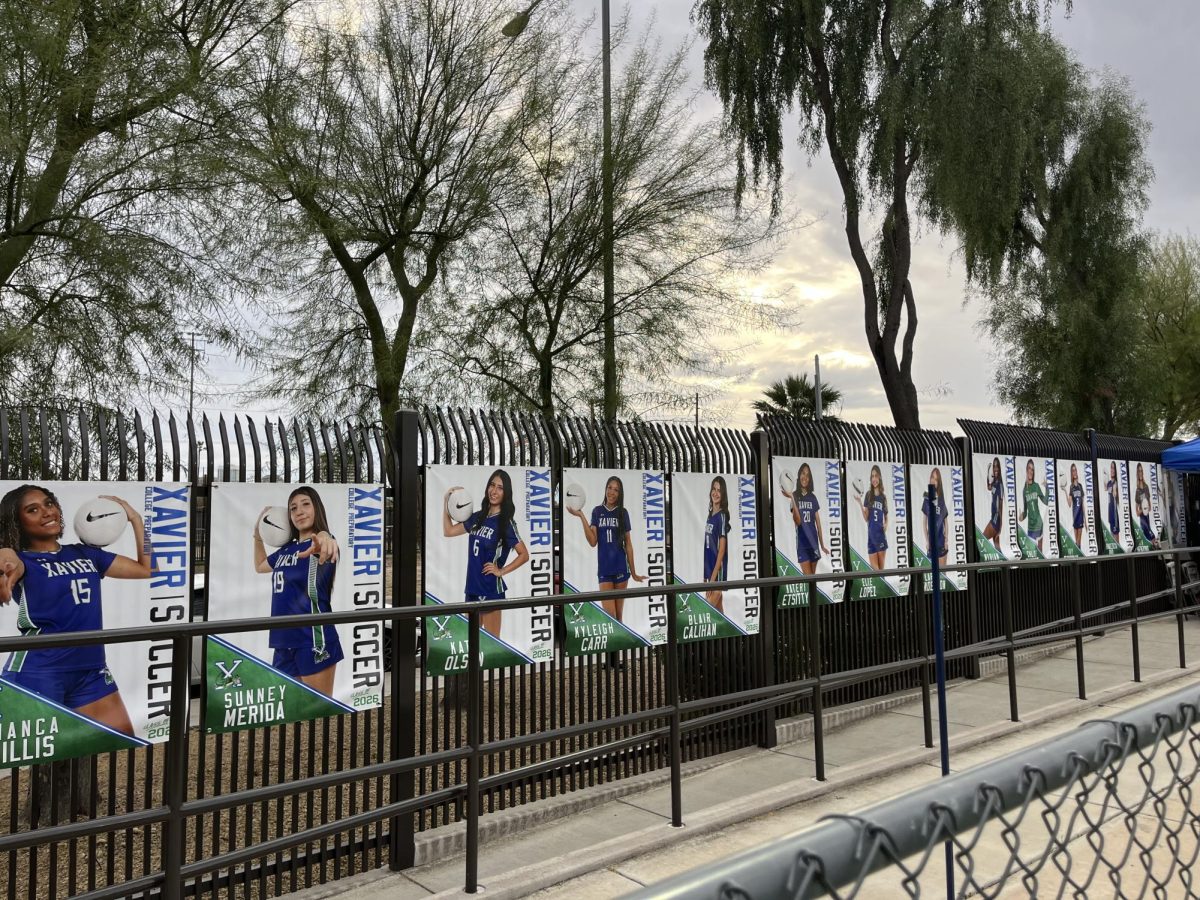 Xavier soccer celebrated Senior Night on Jan. 23 before matching against Salpointe Catholic. All 14 seniors were announced with their future colleges and majors before the matchup.