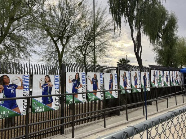 Xavier soccer celebrated Senior Night on Jan. 23 before matching against Salpointe Catholic. All 14 seniors were announced with their future colleges and majors before the matchup.