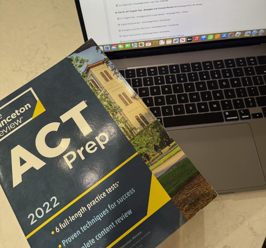  ACT preparation materials, including a Princeton Review prep book and Naviance’s online ACT study platform, help students prepare for standardized exams during the spring testing season. Xavier offers students access to digital resources such as Naviance to support ACT prep and college readiness.