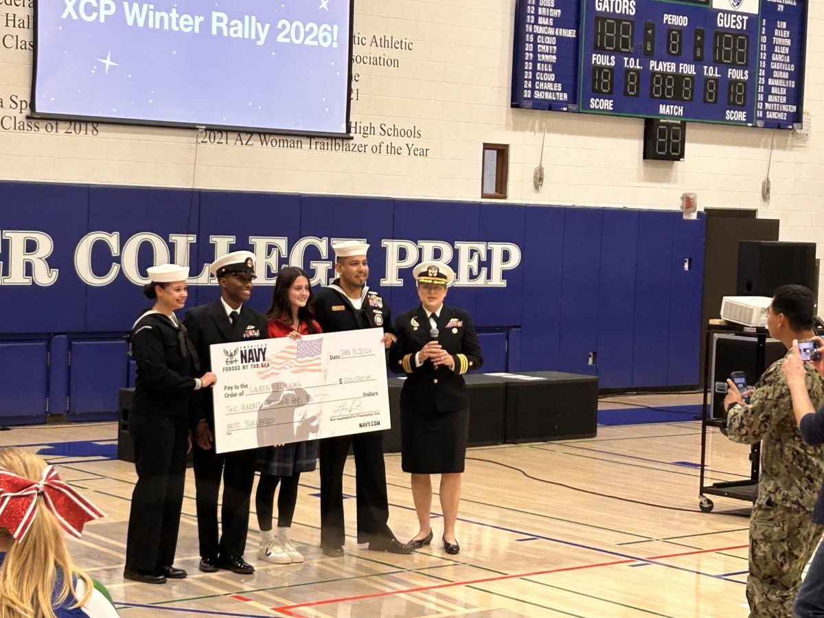 At the Winter Sports Rally on November 2026, Lauren Lum Lung was awarded a scholarship from Navy ROTC. Lum Lung plans on studying biomedical engineering next year.