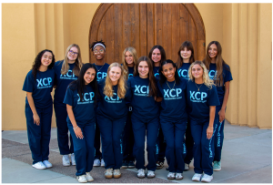  Xavier's performance dancers stand together for a picture outside of the chapel. The Performance & Advanced Dance Show is April 23 at 6:30 p.m.